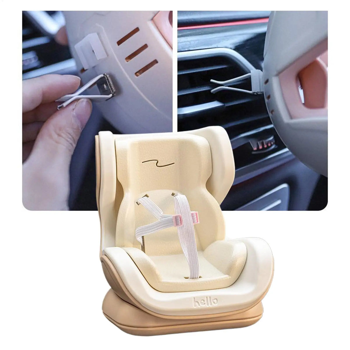 Mini Doll Car Seat Plush Toy
