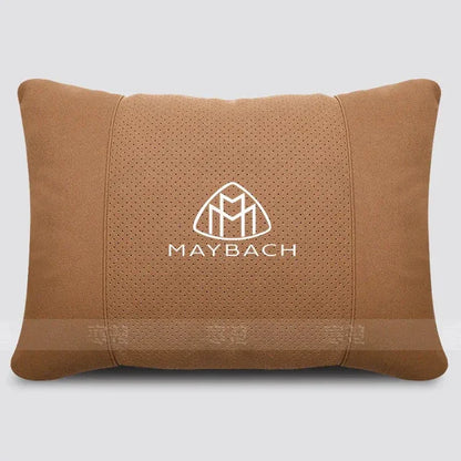Maybach Suede Car Headrest Pillow & Lumbar Support