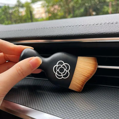Camellia Flower Car Interior Detailing Brush - AC Vent Crevice Dust