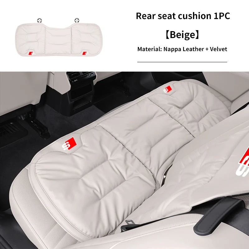 Audi Seat Covers | Universal Front & Rear Cushion Protectors - Cushion Mocha Brown