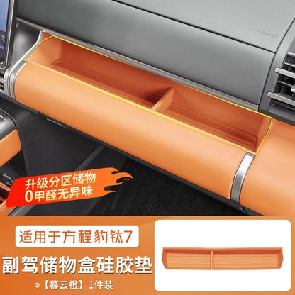 BYD Ti7 Front Passenger Silicone Storage Box with Cup Holder