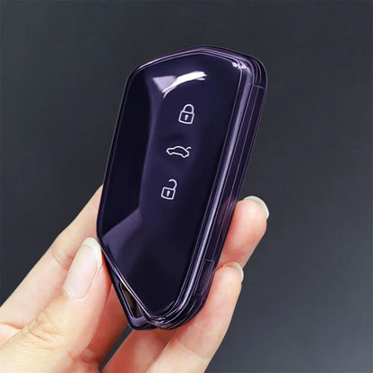 VW Golf 8 & ID.3 ID.4 TPU Key Fob Cover with Keychain