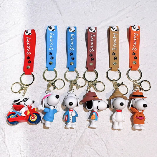 Snoopy & Charlie Keychain – Cute Bag Pendant & Car Key Ring