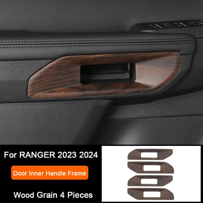 Ford Ranger Wildtrak Wood Grain Trim - Inner Handle Frame