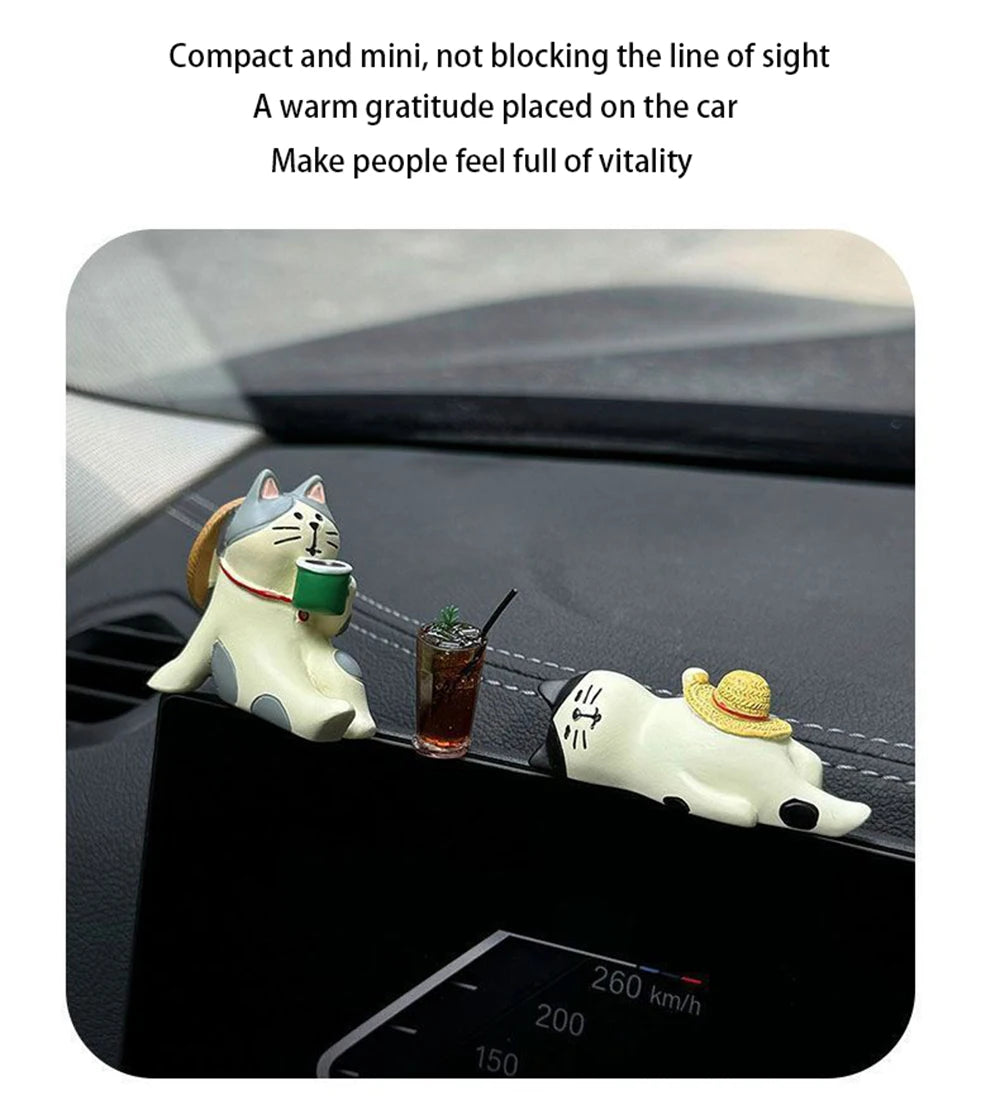 Cute Kitten Car Dashboard Ornament