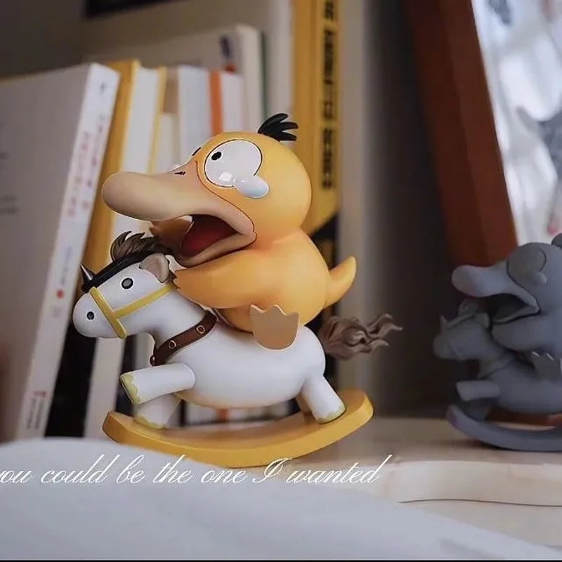 Pokemon Psyduck Rocking Horse GK Figure Desktop Collectible Statue
