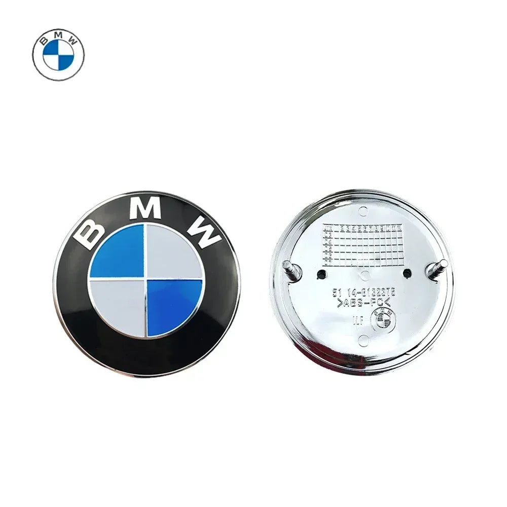 BMW Car Emblem Badge Hood & Trunk Logo 82mm / 74mm - Blue and White / 1pc 74mm