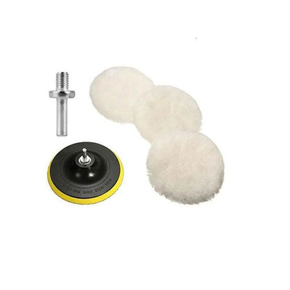 Car Polishing Wool Pad 3/4-Inch – M10/M14 Mount - 4inch Mix Set