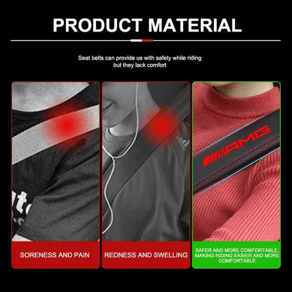 Mercedes-AMG Leather Seat Belt Pads - A