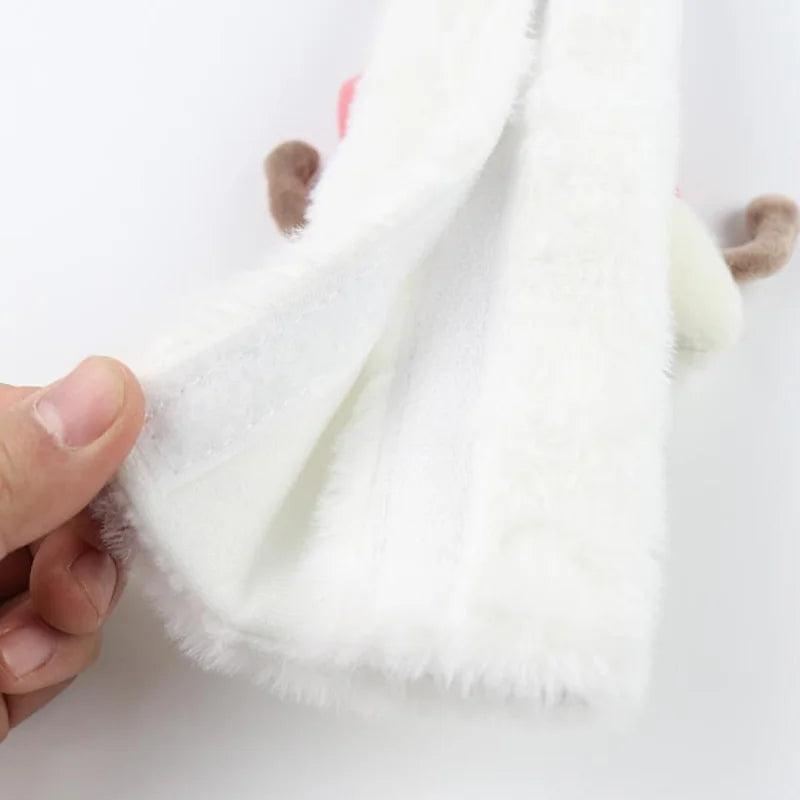 Cute Bow Cloud Car Seat Belt Cover - Rabbit Fur Plush Shoulder Pad