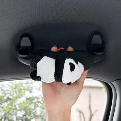 Soft Plush Panda Car Gear Shift Cover Hand Brake Case Interior Decor