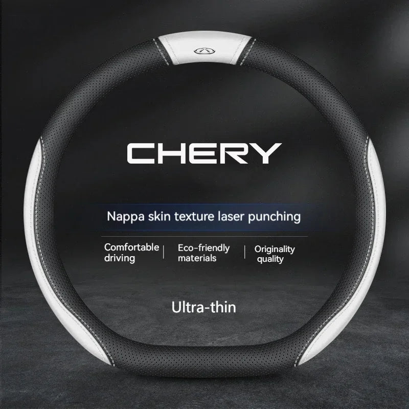 Chery Suede Leather Steering Wheel Cover