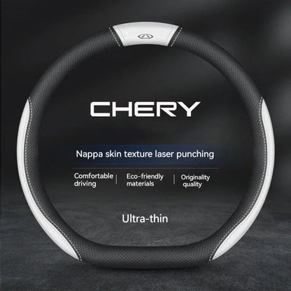 Chery Suede Leather Steering Wheel Cover