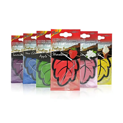Leaf Shape Hanging Car Air Freshener - 3Pcs-Apple