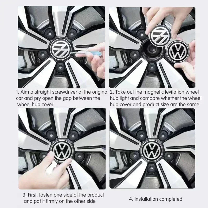 Volkswagen LED Hub Light Wheel Caps