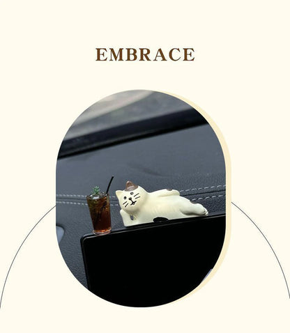 Cute Kitten Car Dashboard Ornament