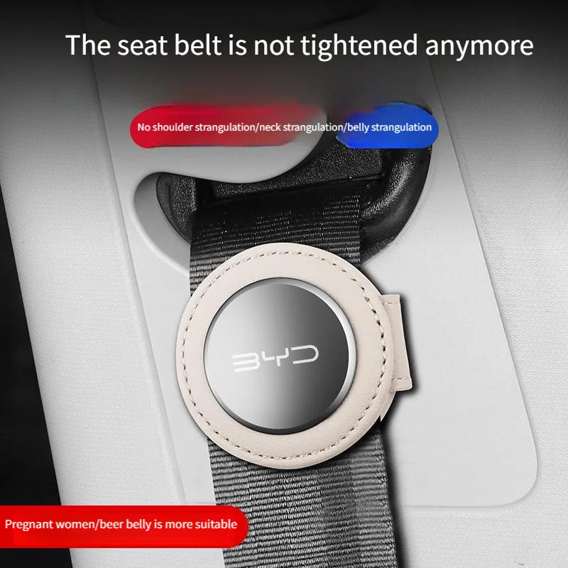 Adjustable Seat Belt Positioner for Child or Pregnancy Use