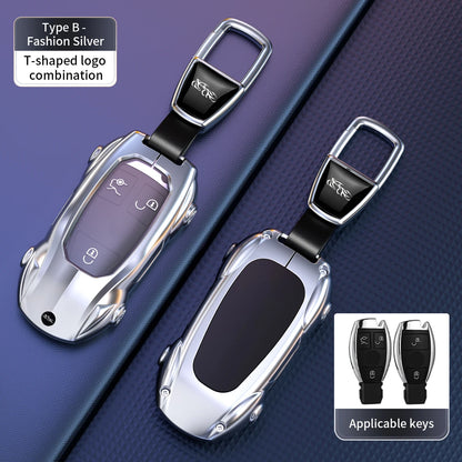 Mercedes-Benz Zinc Alloy Car Key Cover – A, C, E & S Class - PURPLE