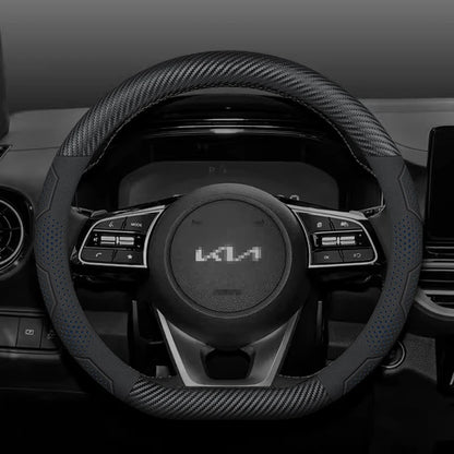 Kia Carbon Fiber Suede Steering Wheel Cover