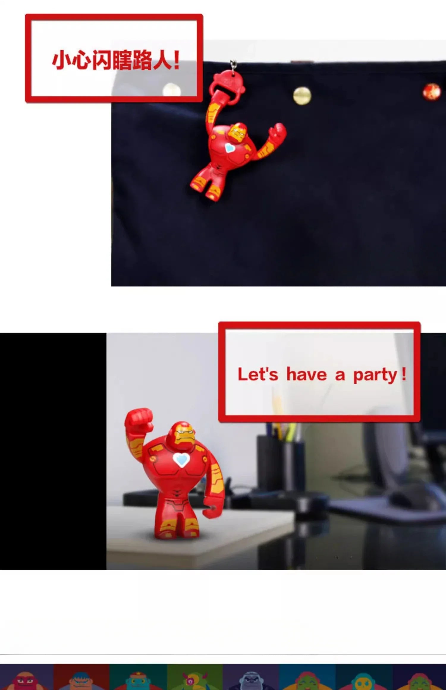 Batman/Superman & Spider-Man Car Rearview Mirror Ornament - superman