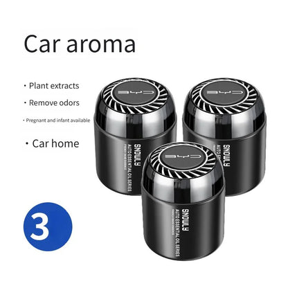 BYD Car Cup Holder Solid Balm Air Freshener - BYD-3 bottle