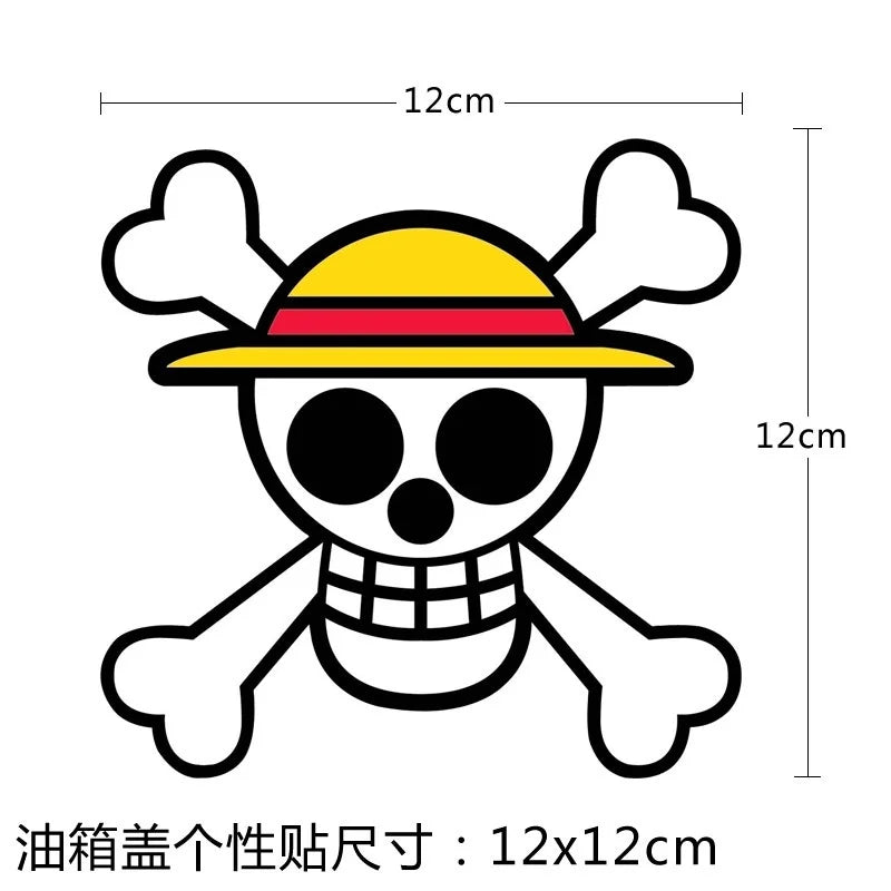 One Piece Chibi Fuel Cap Decal - A