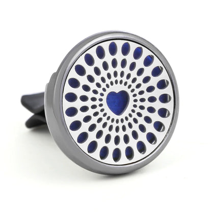 Refillable Car Air Freshener Vent Clip with 10 Pads - K