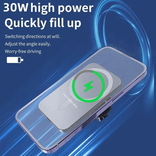 30W MagSafe Fast Charging Mount & Phone Holder