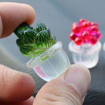 Mini Cactus Car Dashboard Ornament