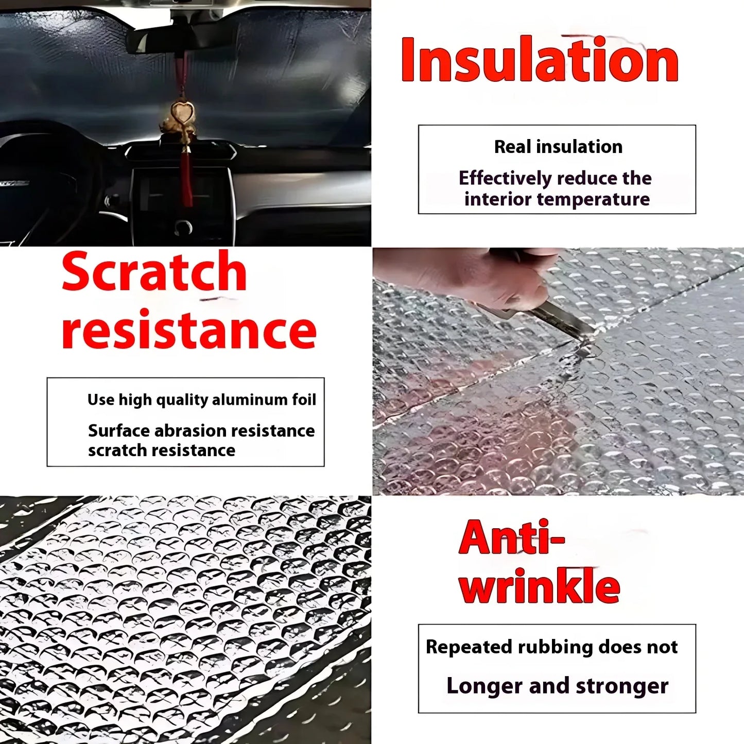 Lightning McQueen Car Windshield Sunshade UV Protection Cover - A