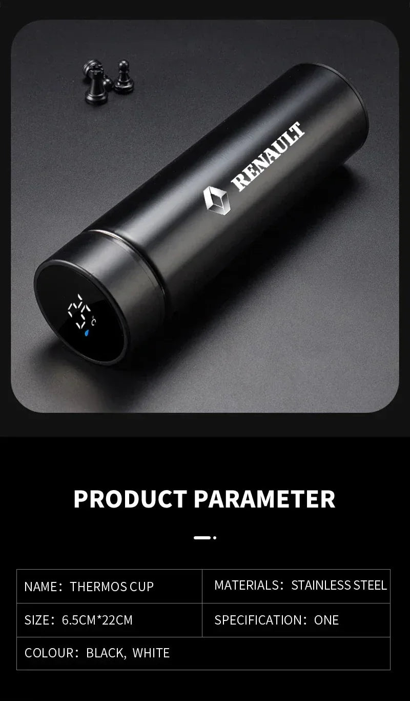 Renault Smart Thermos Bottle 500ml - Black