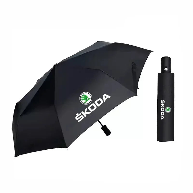 Skoda Automatic Folding Car Umbrella - 