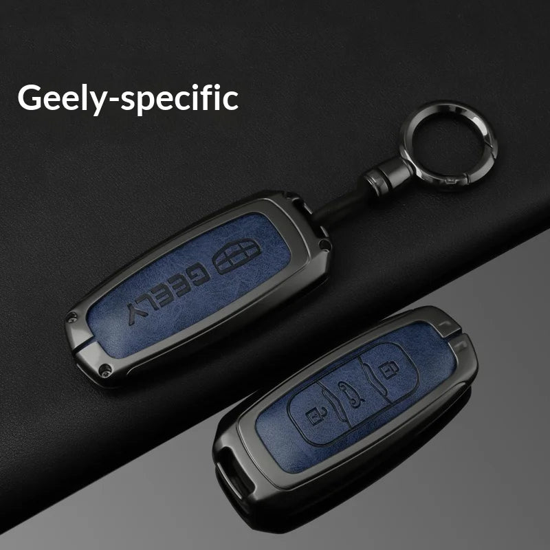 Zinc Alloy Leather Key Case for Geely Emgrand Atlas GX3 GS NL3