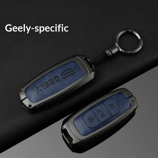 Zinc Alloy Leather Key Case for Geely Emgrand Atlas GX3 GS NL3