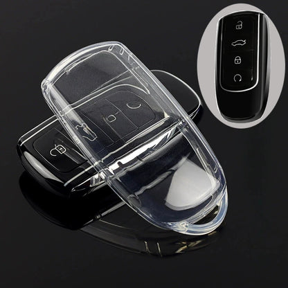 Transparent TPU Car Remote Key Case Cover for Chery Tiggo 8 Plus New 5 7
