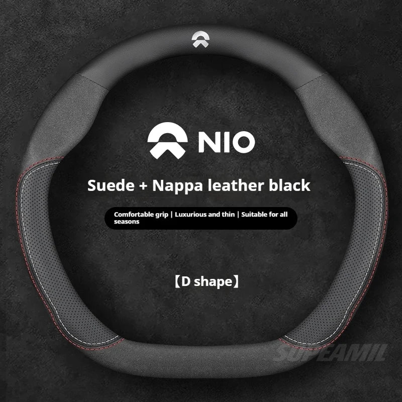 NIO Microfibre Suede Steering Wheel Cover