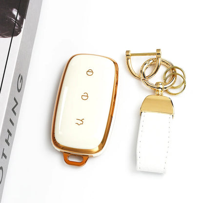 TPU Car Key Case Shell Fob Cover For Geely Galaxy EX5 E5 Proton
