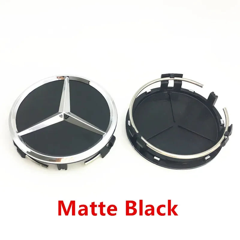 4pcs 75mm Mercedes Benz Wheel Center Caps Hub Covers