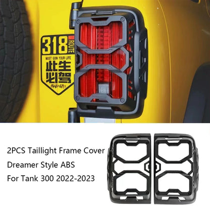 Great Wall Tank 300 Front & Tail Light Cover - Front Matte Black
