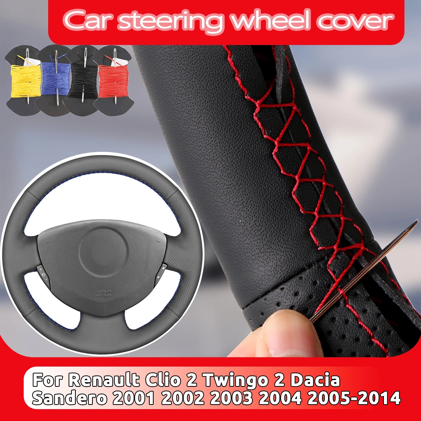 Renault and Dacia Stitch-On Steering Wheel Cover