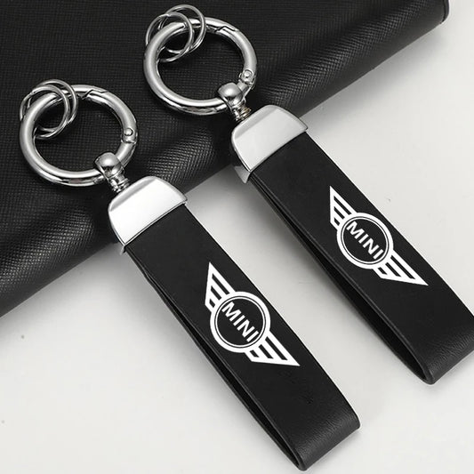 Mini Cooper Leather Keychain R55 R56 R60 F54 Countryman Clubman
