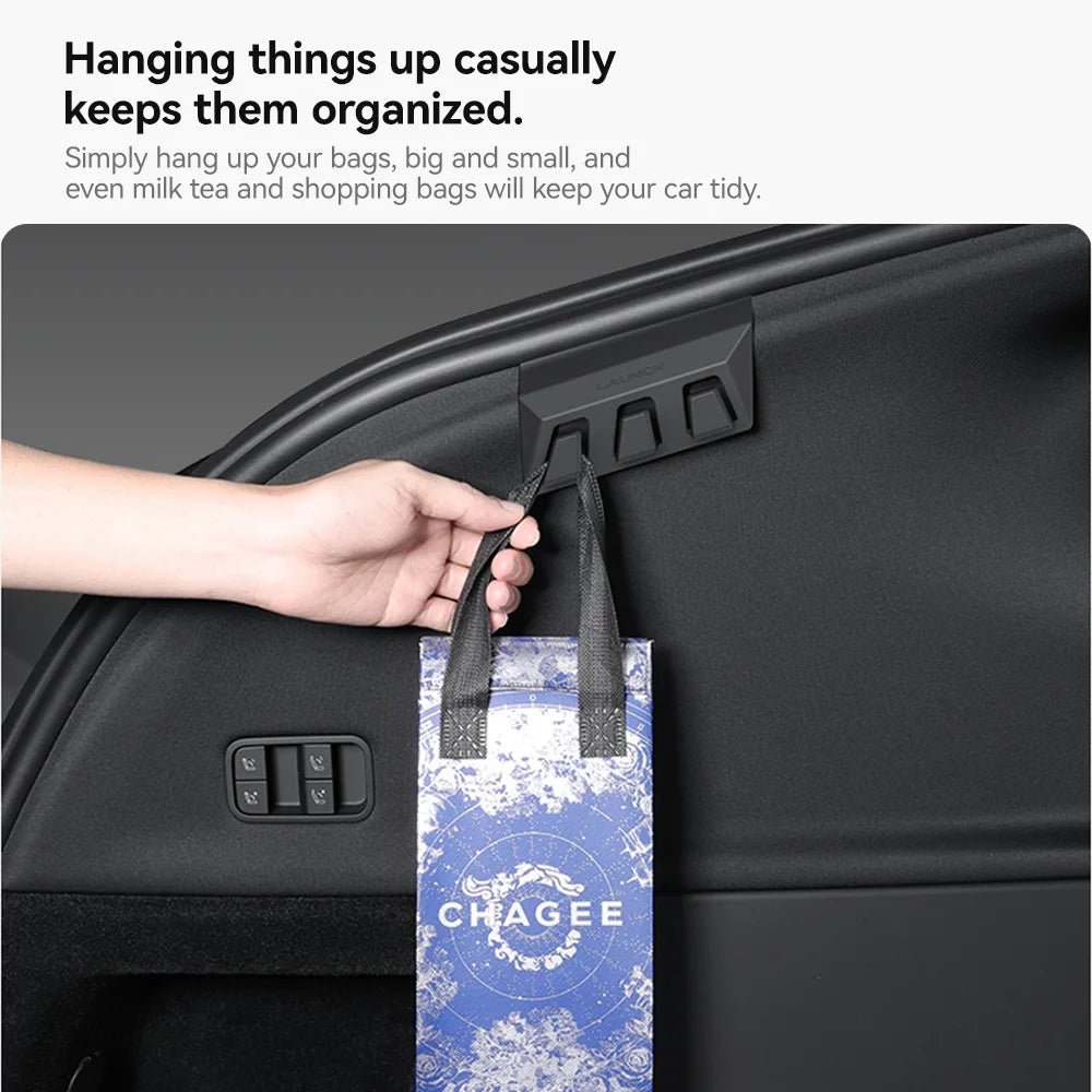 Tesla Model Y Juniper Trunk Hooks Concealed Cargo Clips Left & Right
