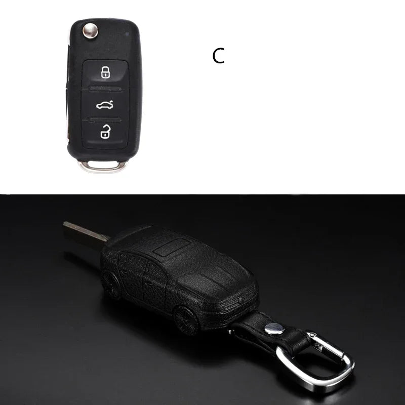 Volkswagen Car-Shaped Key Fob Cover – Golf, Passat & Tiguan - C type