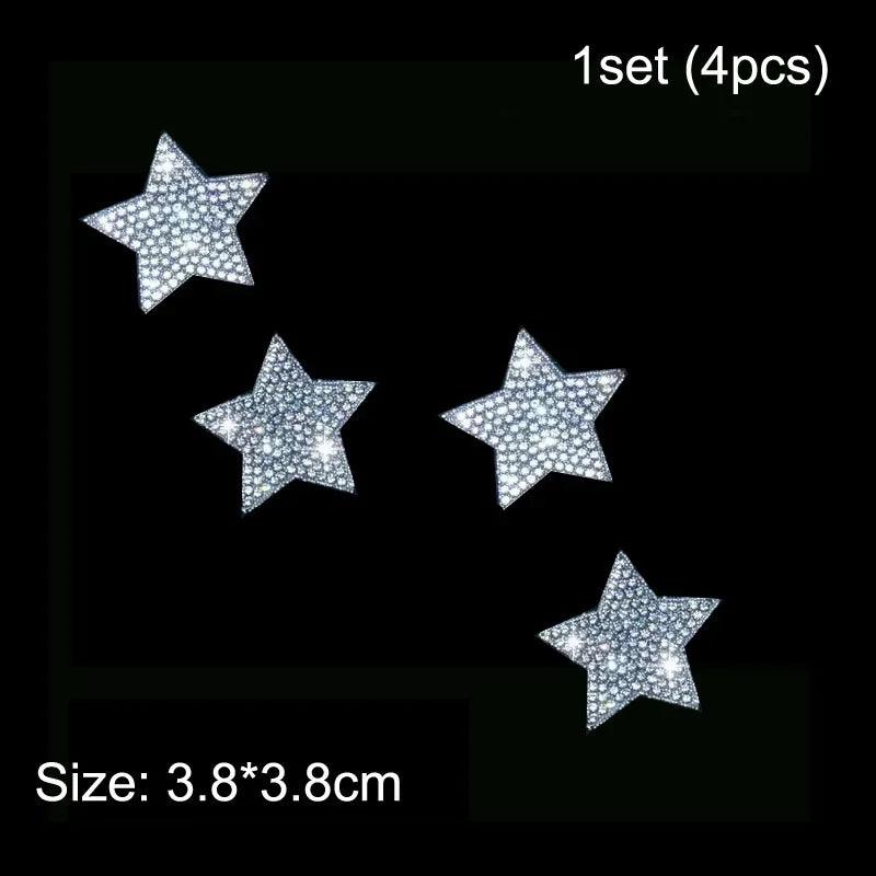 Bling Diamond Crystal Car Stickers Anti-Scratch Rhinestone Decals