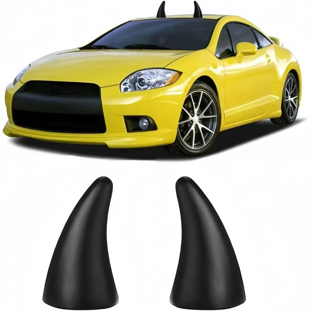 Car Roof Devil Horn Decoration – Self-Adhesive