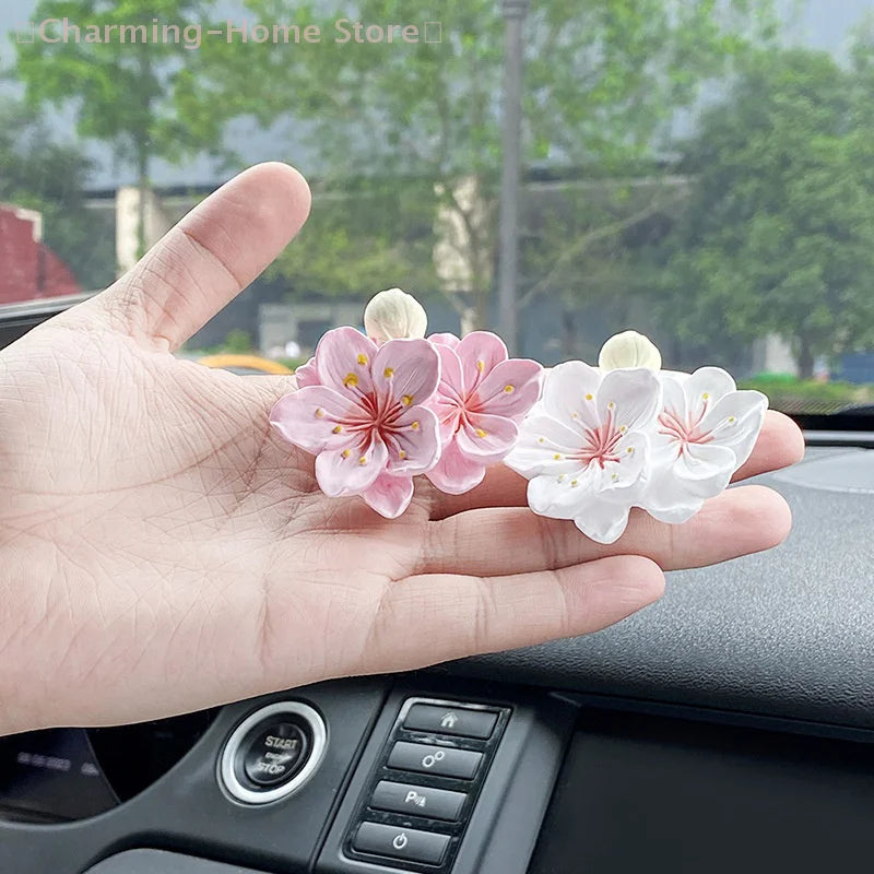 Flower Car Vent Air Freshener Clip – Peach Blossom Aroma Diffuser