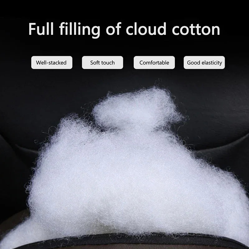 Ferrari Leather Headrest Cushion - Black