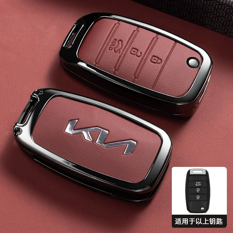 Kia Rio Optima Sportage Soul 3 Button Flip Remote Key Case Cover