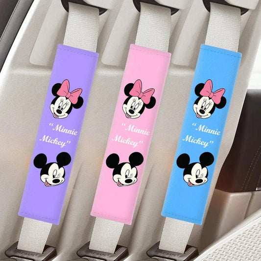 Disney Mickey Minnie Mouse Seatbelt Shoulder Pad Cover Cushion