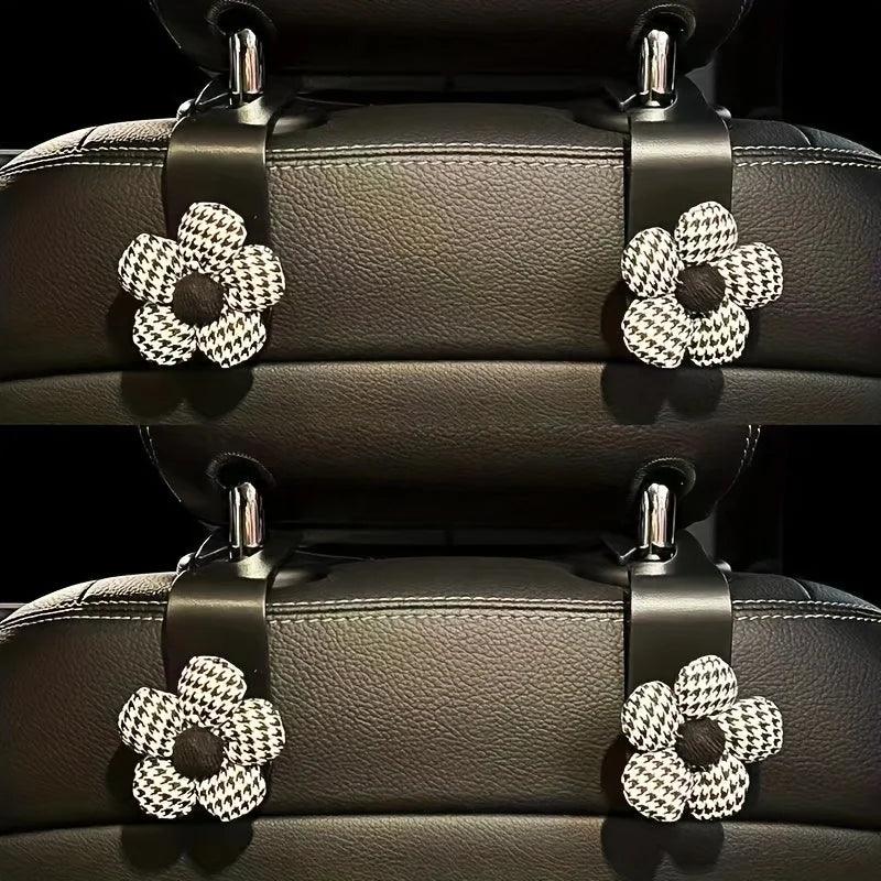2PCS Car Headrest Hooks - Universal Back Seat Storage Organizer